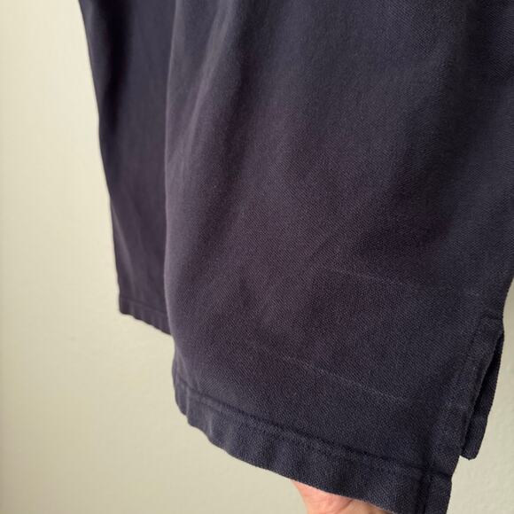 Vintage Polo Ralph Lauren Men Navy Blue Collared Shirt Polo Red Logo Size Medium - Picture 9 of 9